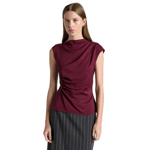 Cue Stretch Viscose Gathered Top